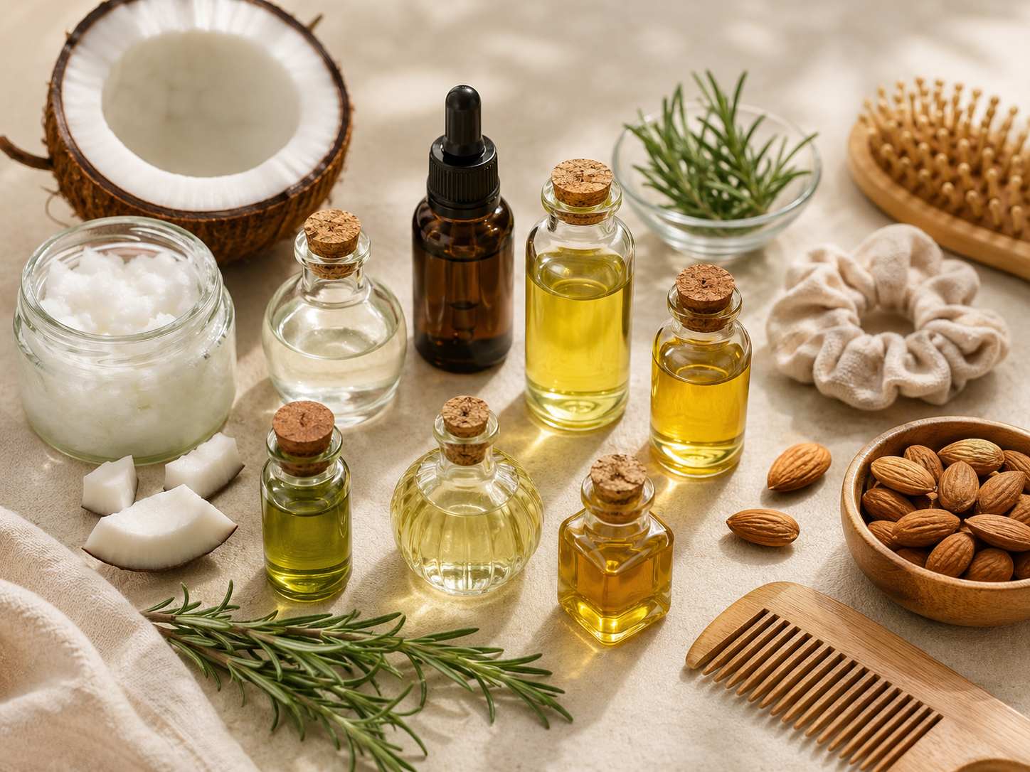 Top 7 Natural Oils for a Healthy Scalp and Hair